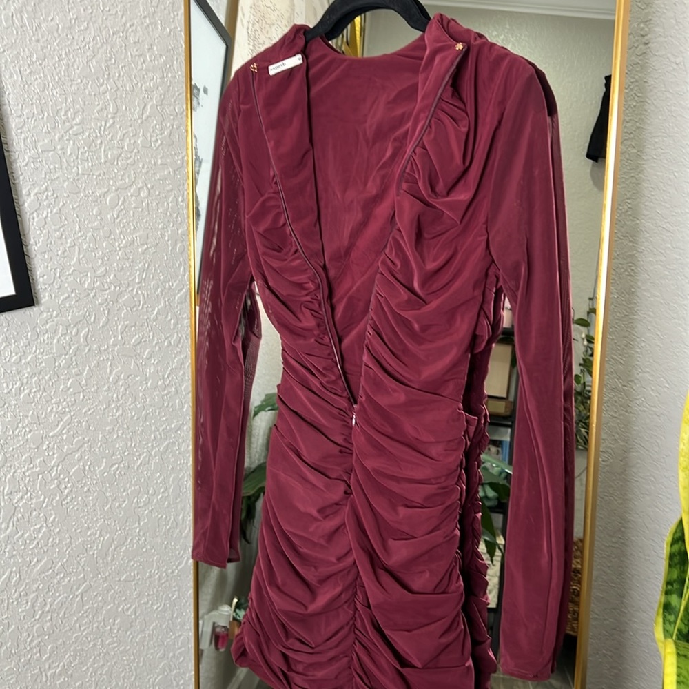 HOUSE OF CB ‘Lucinda’ Mulberry Cut Out Mini Dress NWOT - Picture 9 of 9